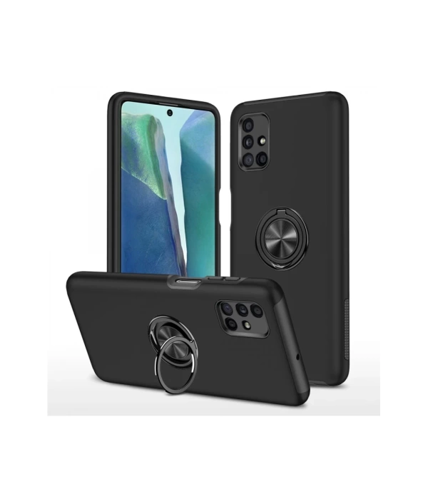 Newface Samsung Galaxy M51 Kılıf Elit Yüzüklü Kapak