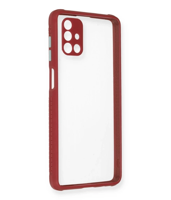 Newface Samsung Galaxy M51 Kılıf Miami Şeffaf Silikon