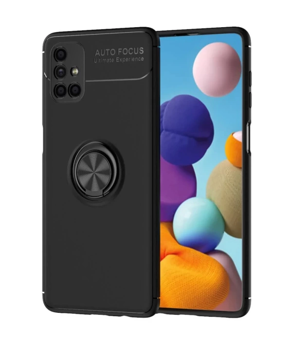 Newface Samsung Galaxy M51 Kılıf Range Yüzüklü Silikon