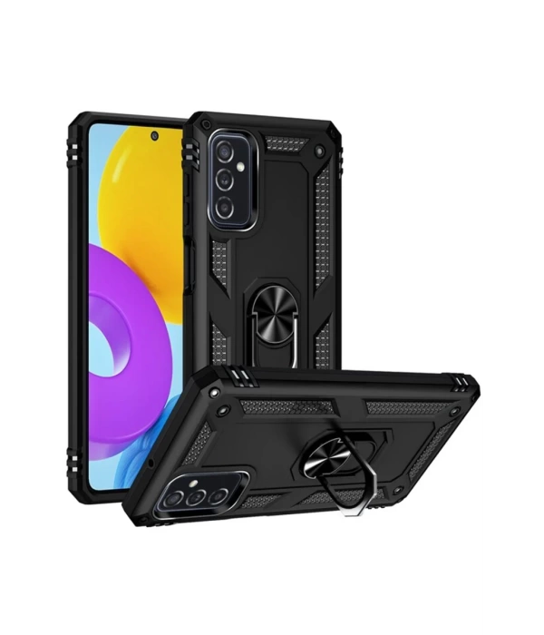Newface Samsung Galaxy M52 5G Kılıf Sofya Yüzüklü Silikon Kapak