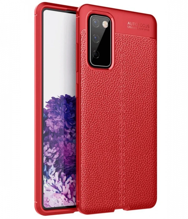 Samsung Galaxy S20 FE Kılıf Auto Focus Kapak - Kırmızı