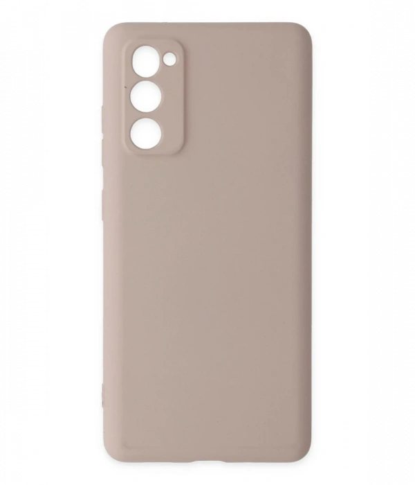 Newface Samsung Galaxy S20 FE Kılıf Nano içi Kadife Silikon - Pudra