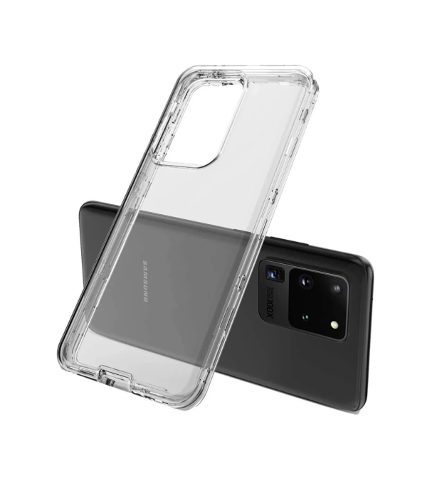 Newface Samsung Galaxy S20 Kılıf Lüx Şeffaf Silikon