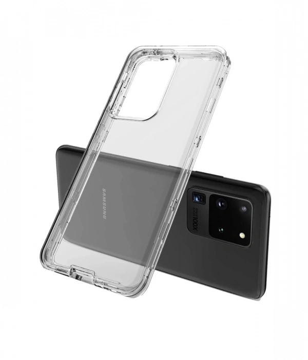 Newface Samsung Galaxy S20 Plus Kılıf Lüx Şeffaf Silikon