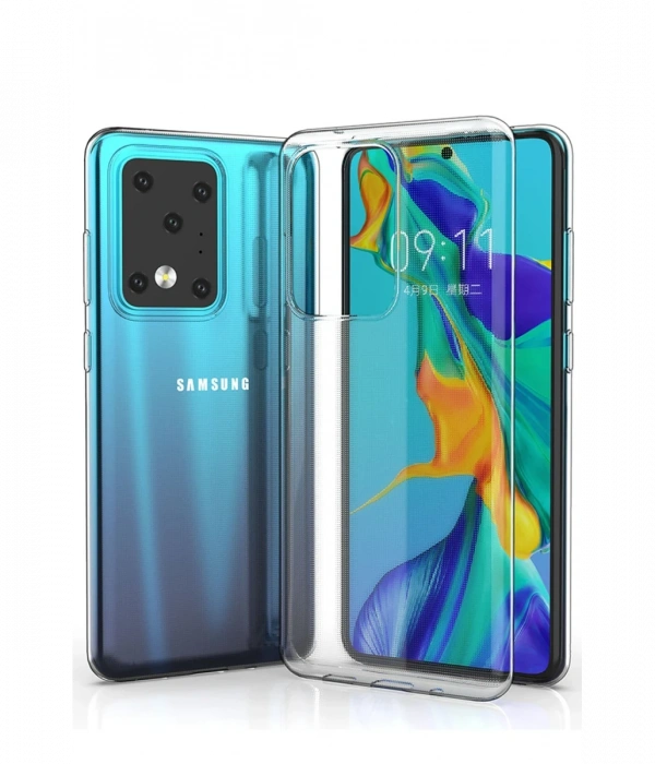 Newface Samsung Galaxy S20 Ultra Kılıf Lüx Şeffaf Silikon