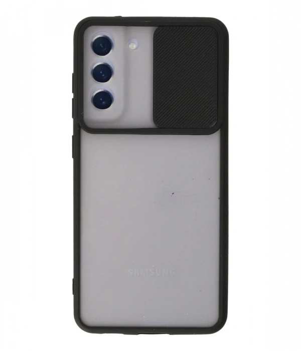 Newface Samsung Galaxy S21 FE Kılıf Palm Buzlu Kamera Sürgülü Silikon