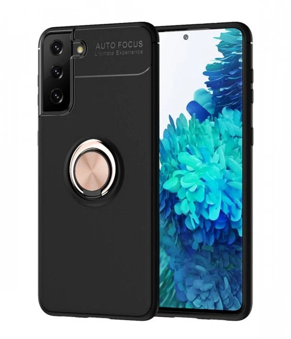 Newface Samsung Galaxy S21 Plus Kılıf Range Yüzüklü Silikon