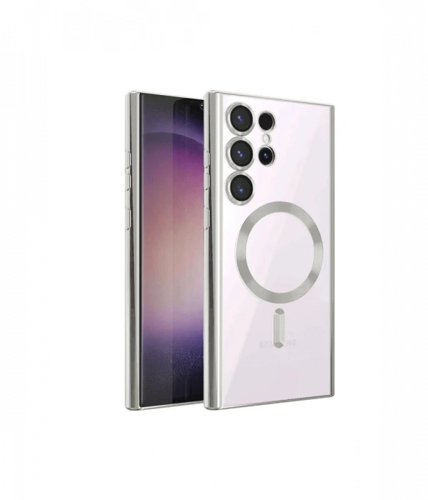 Newface Samsung Galaxy S22 Ultra Kılıf Kross Magneticsafe Kapak - Titan Gri