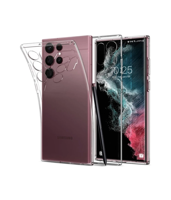 Newface Samsung Galaxy S22 Ultra Kılıf Lüx Şeffaf Silikon