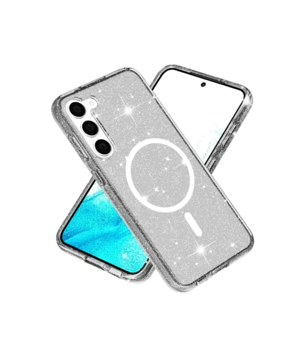 Newface Samsung Galaxy S23 FE Kılıf Glow Magsafe Kapak - Siyah