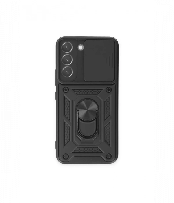 Newface Samsung Galaxy S23 FE Kılıf Pars Lens Yüzüklü Silikon