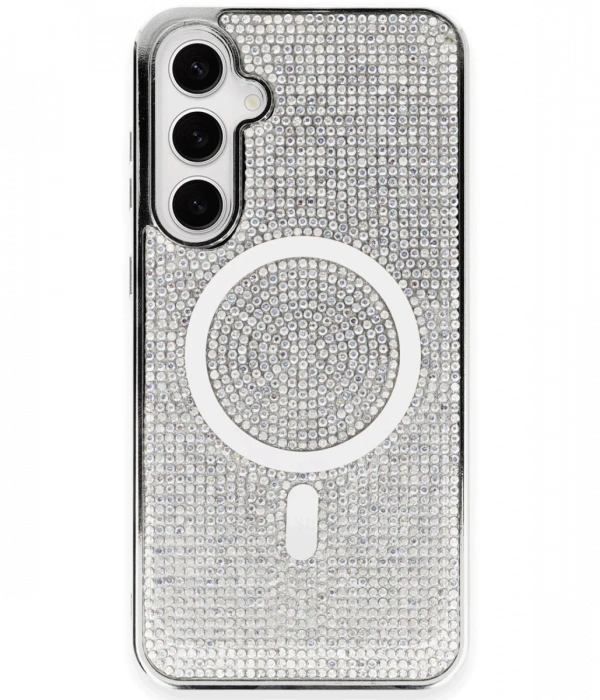 Newface Samsung Galaxy S23 Kılıf Diamond Magsafe Kapak - Rainbow