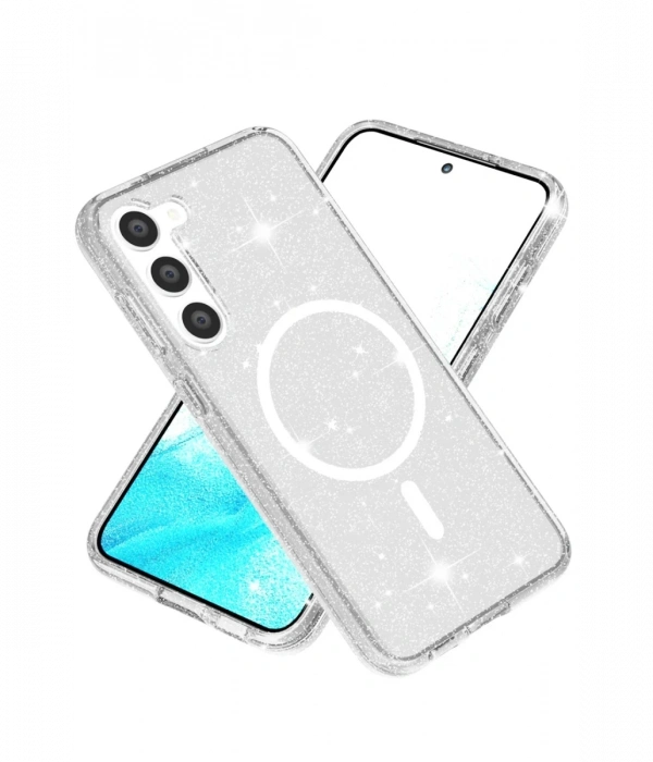 Newface Samsung Galaxy S23 Kılıf Glow Magsafe Kapak - Şeffaf