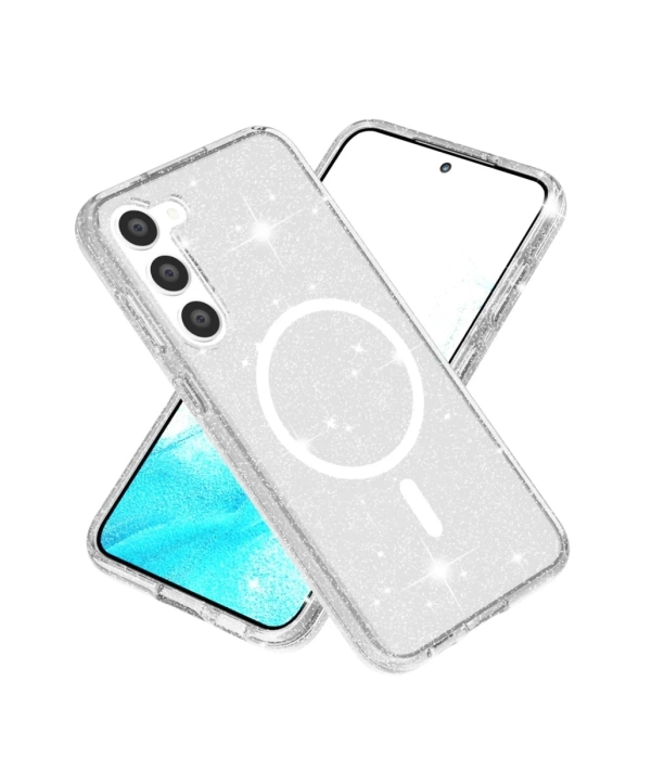 Newface Samsung Galaxy S23 Kılıf Glow Magsafe Kapak - Şeffaf