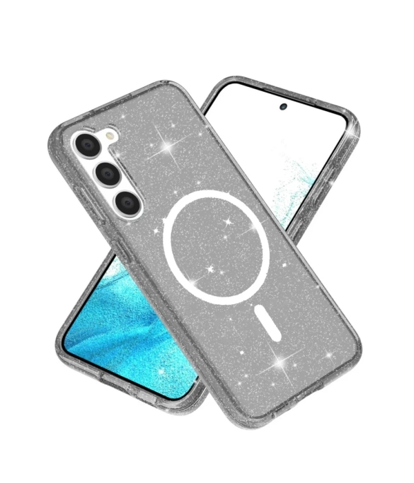 Newface Samsung Galaxy S23 Kılıf Glow Magsafe Kapak - Siyah