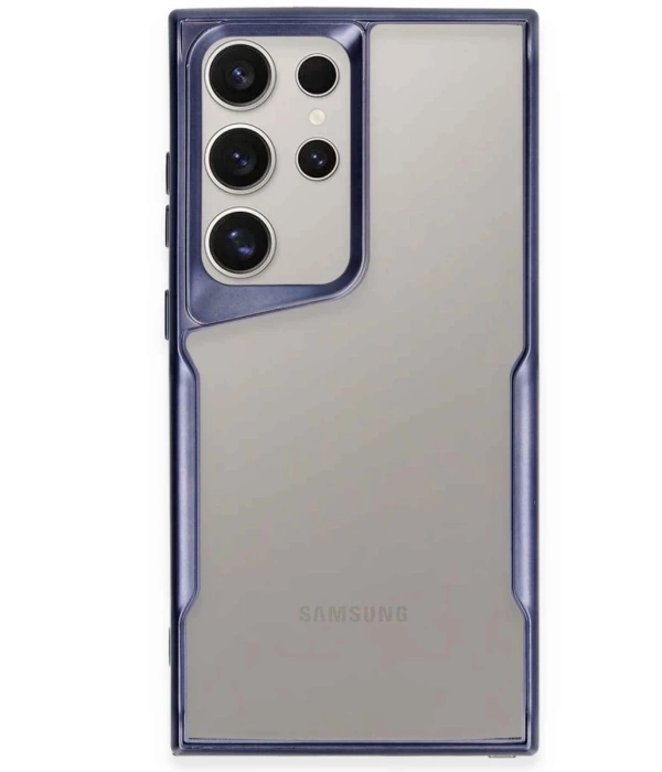 Newface Samsung Galaxy S23 Ultra Kılıf Boyi Silikon Kapak - Lacivert