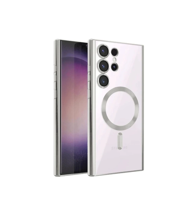 Newface Samsung Galaxy S23 Ultra Kılıf Kross Magneticsafe Kapak - Titan Gri