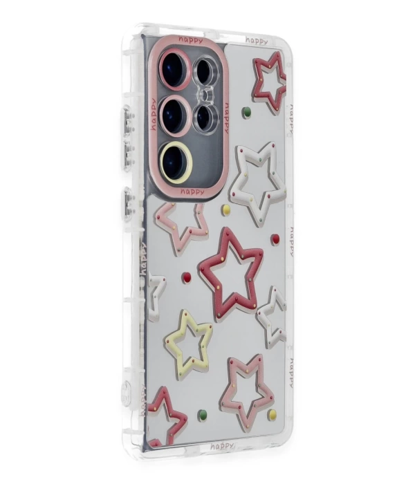 Newface Samsung Galaxy S23 Ultra Kılıf Reflexion Desenli Kapak - Desen 3