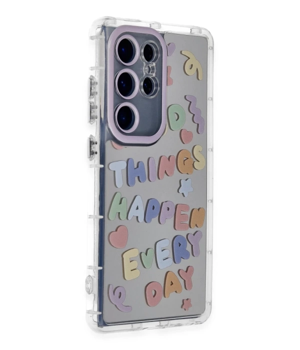 Newface Samsung Galaxy S23 Ultra Kılıf Reflexion Desenli Kapak - Desen 7
