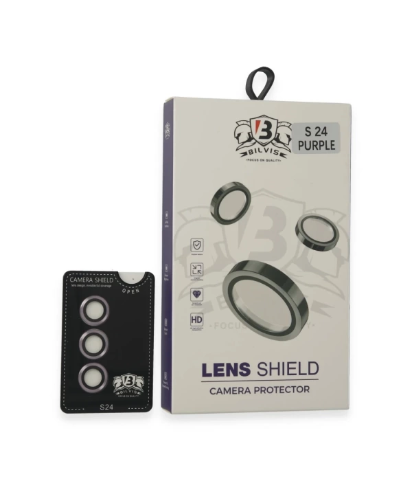 Newface Samsung Galaxy S24 Bilvis Titan Kamera Lens - Derin Mor