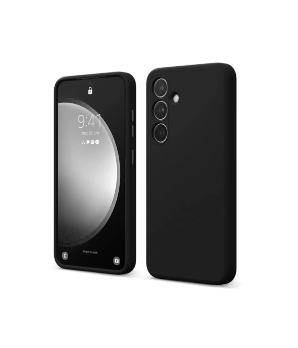 Newface Samsung Galaxy S24 FE Kılıf First Silikon - Siyah