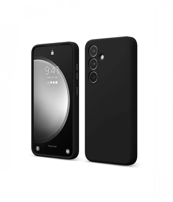 Newface Samsung Galaxy S24 FE Kılıf First Silikon - Siyah