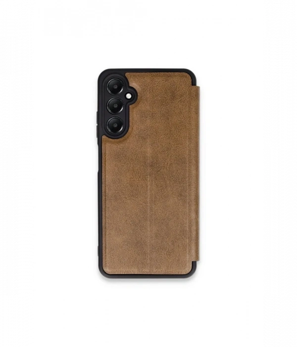 Newface Samsung Galaxy S24 FE Kılıf Flip Cover - Taba