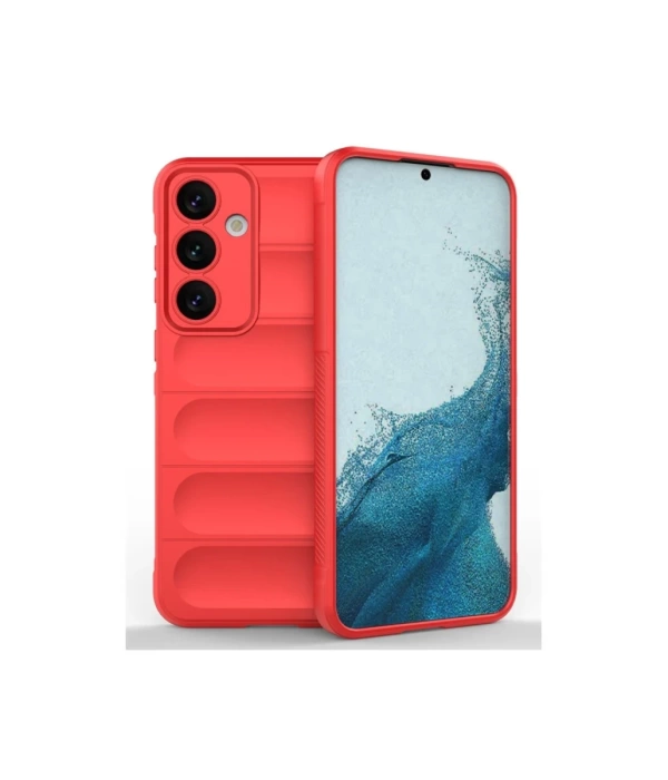 Newface Samsung Galaxy S24 FE Kılıf Optimum Silikon - Kırmızı