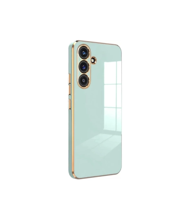 Newface Samsung Galaxy S24 FE Kılıf Volet Silikon - Açık Yeşil