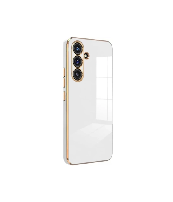 Newface Samsung Galaxy S24 FE Kılıf Volet Silikon - Beyaz