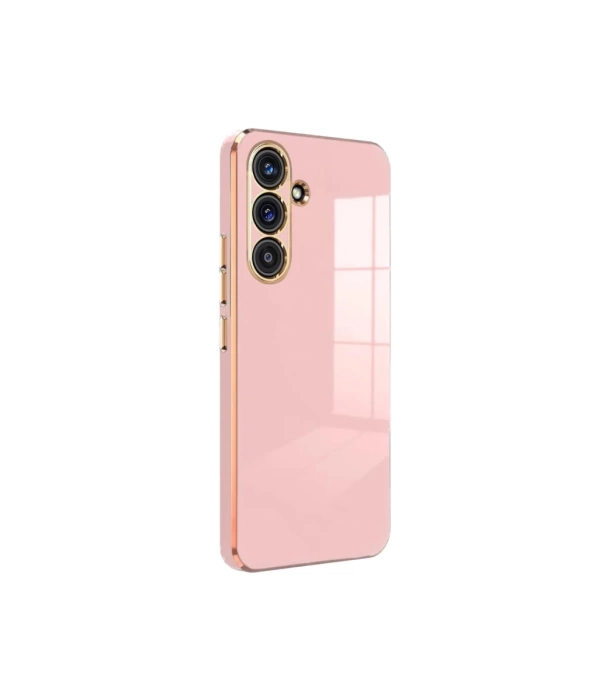 Newface Samsung Galaxy S24 FE Kılıf Volet Silikon - Pembe