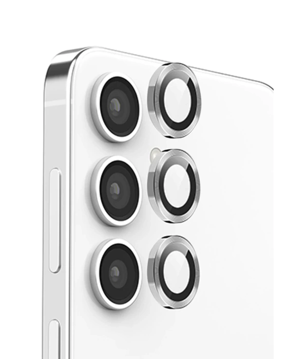 Newface Samsung Galaxy S24 FE Raze Metal Kamera Lens - Gri