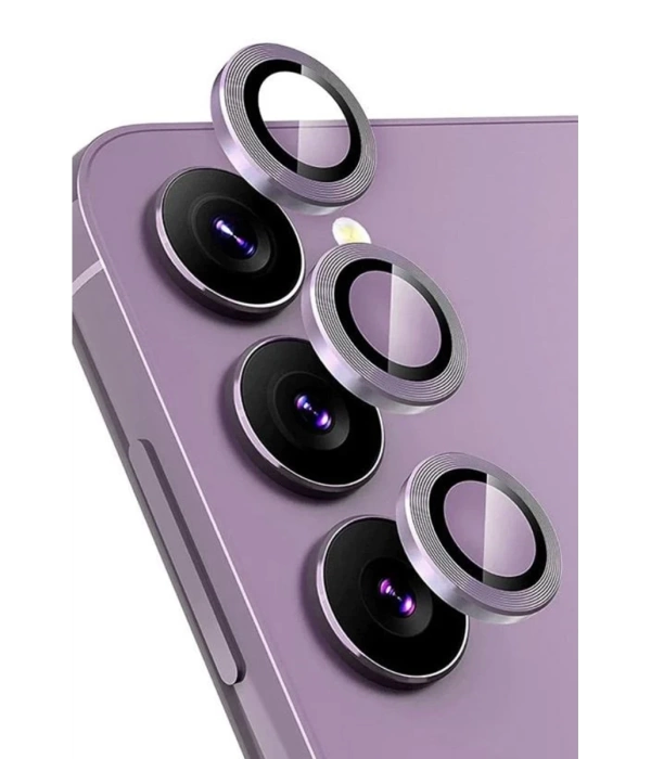Newface Samsung Galaxy S24 FE Raze Metal Kamera Lens - Mor