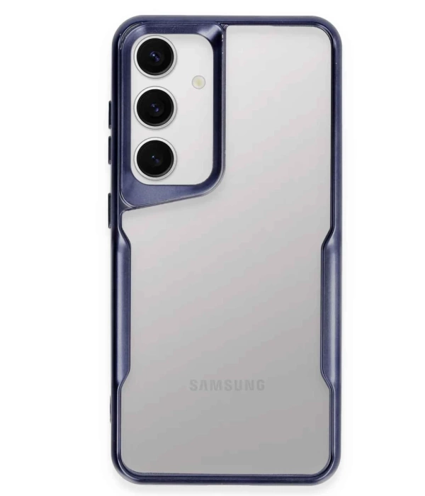 Newface Samsung Galaxy S24 Kılıf Boyi Silikon Kapak - Lacivert