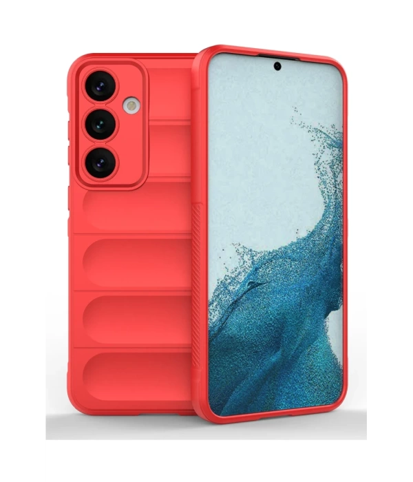 Newface Samsung Galaxy S24 Kılıf Optimum Silikon - Kırmızı