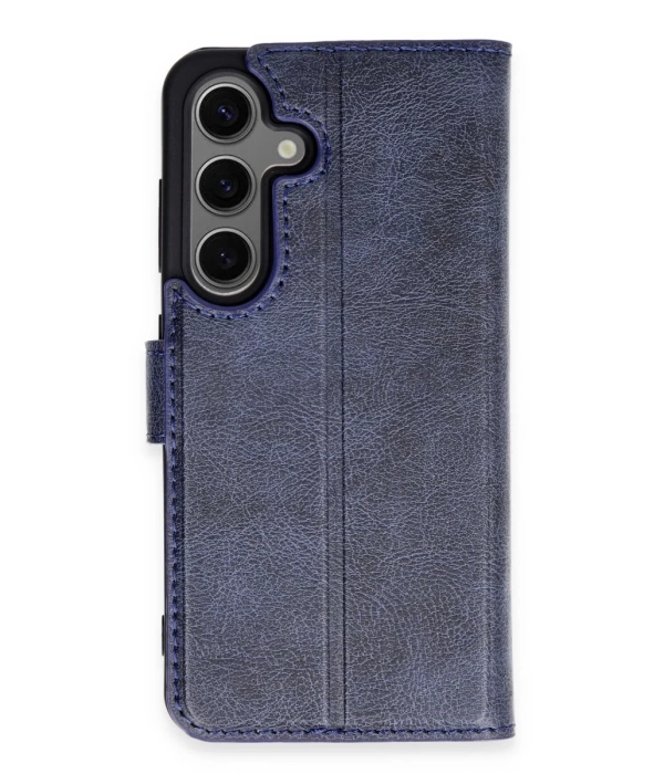 Newface Samsung Galaxy S24 Kılıf Trend S Plus Kapaklı Kılıf - Lacivert