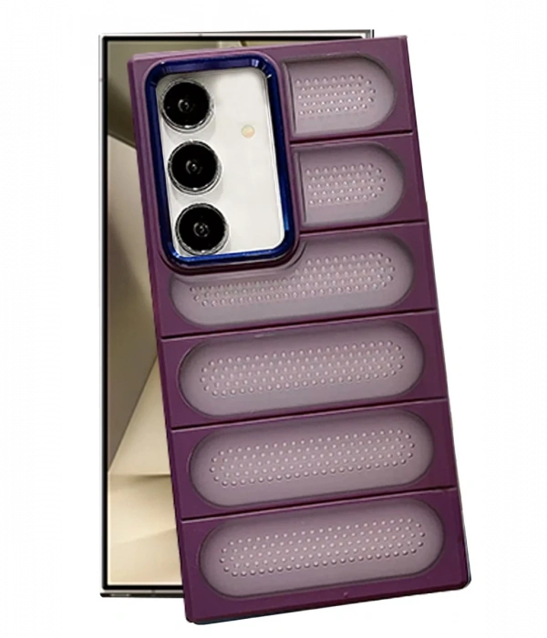 Newface Samsung Galaxy S24 Plus Kılıf Airmax Silikon Kapak - Derin Mor