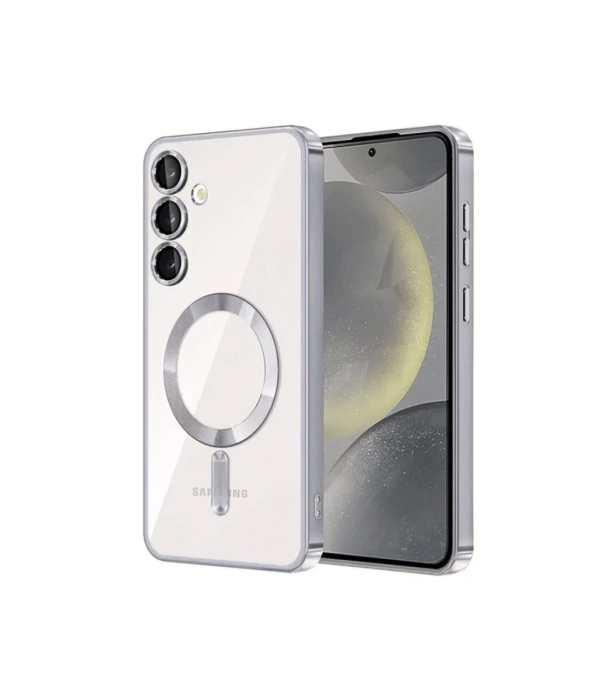 Newface Samsung Galaxy S24 Plus Kılıf Kross Magneticsafe Kapak - Gümüş