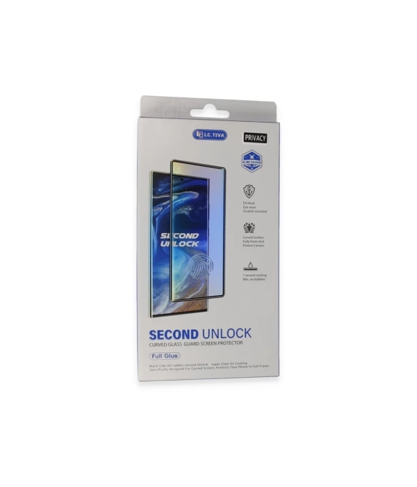 Newface Samsung Galaxy S24 Ultra Durable Full Glue Curved Hayalet Cam