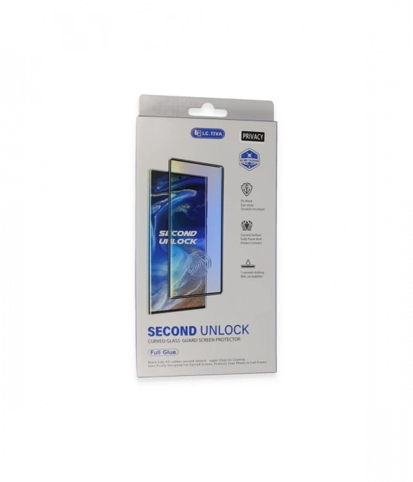 Newface Samsung Galaxy S24 Ultra Durable Full Glue Curved Hayalet Cam