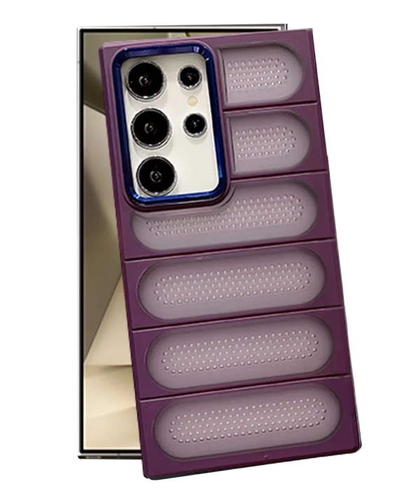 Newface Samsung Galaxy S24 Ultra Kılıf Airmax Silikon Kapak - Derin Mor