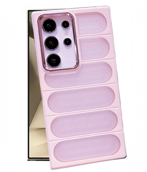 Newface Samsung Galaxy S24 Ultra Kılıf Airmax Silikon Kapak - Pembe