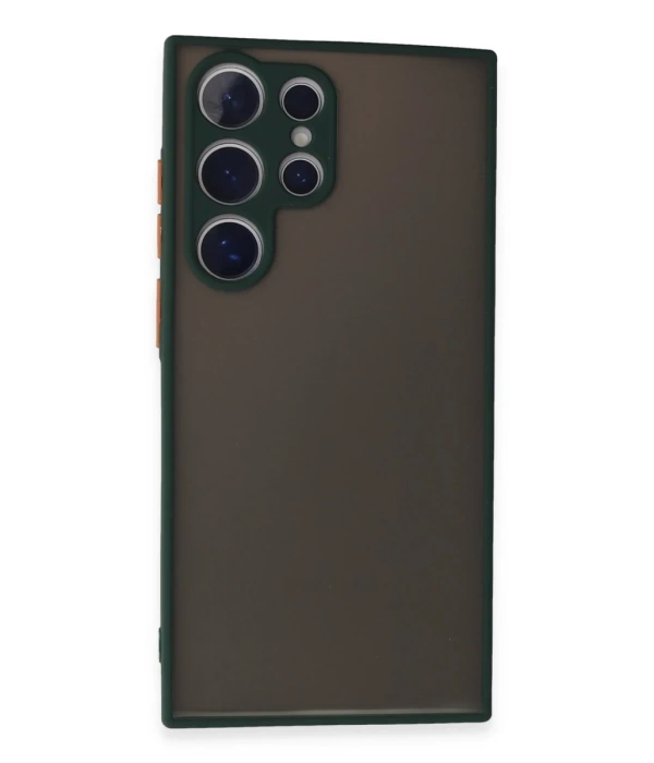 Newface Samsung Galaxy S24 Ultra Kılıf Montreal Silikon Kapak - Yeşil