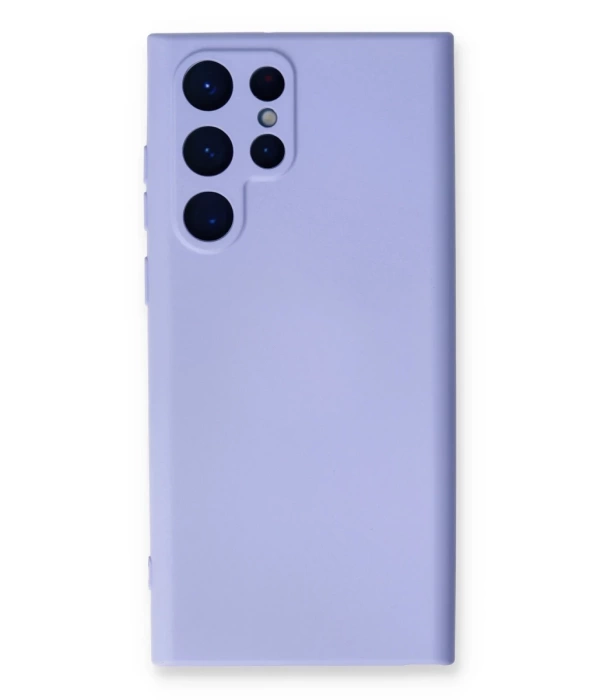 Newface Samsung Galaxy S24 Ultra Kılıf Nano içi Kadife Silikon - Lila