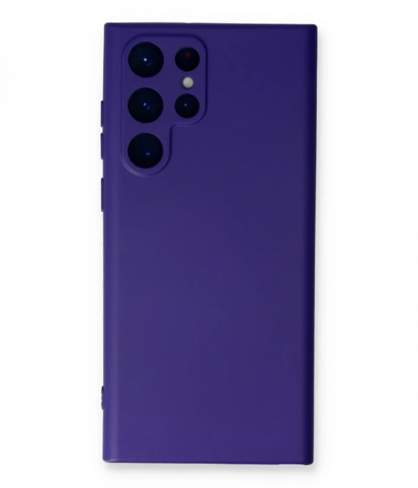 Newface Samsung Galaxy S24 Ultra Kılıf Nano içi Kadife Silikon - Mor