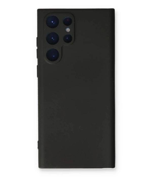 Newface Samsung Galaxy S24 Ultra Kılıf Nano içi Kadife Silikon - Siyah