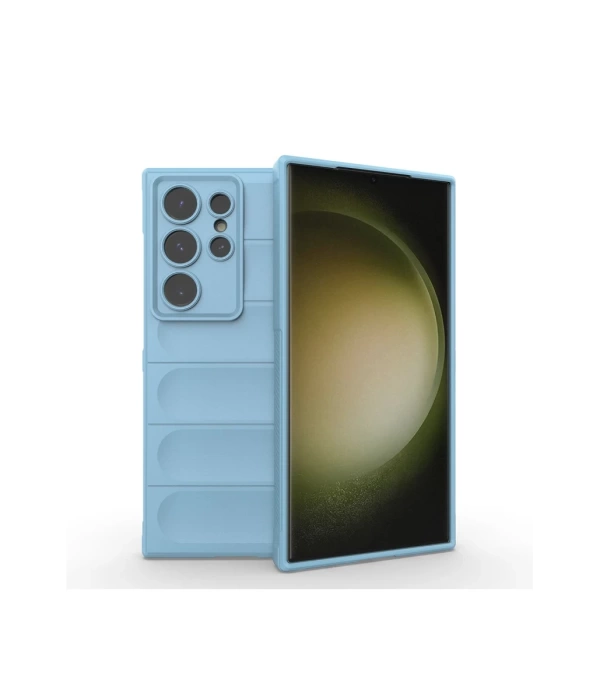 Newface Samsung Galaxy S24 Ultra Kılıf Optimum Silikon - Sky Blue