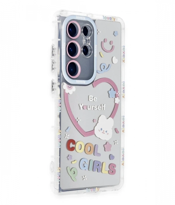 Newface Samsung Galaxy S24 Ultra Kılıf Reflexion Desenli Kapak - Desen 1