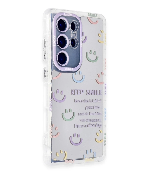 Newface Samsung Galaxy S24 Ultra Kılıf Reflexion Desenli Kapak - Desen 2
