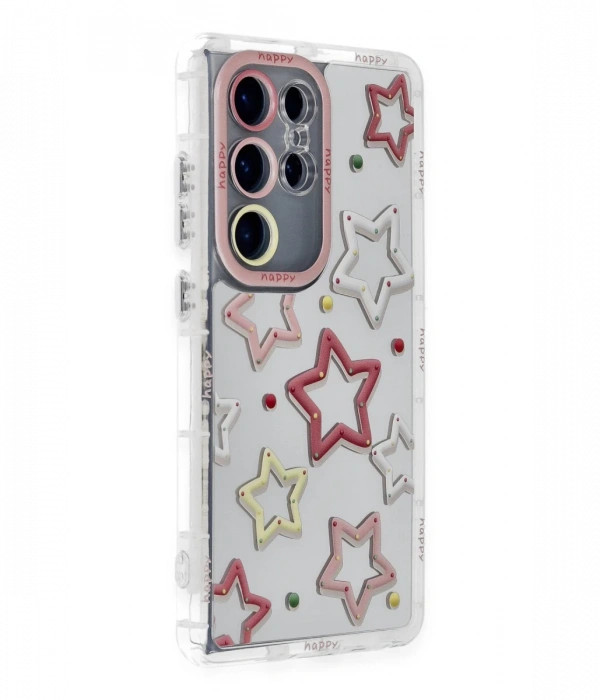 Newface Samsung Galaxy S24 Ultra Kılıf Reflexion Desenli Kapak - Desen 3